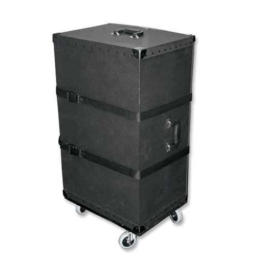 Telescoping type sample cases with rolling wheels for sales reps