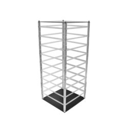 Tall Revolving Acrylic Earring Display Stand Holds 144 Earring Cards