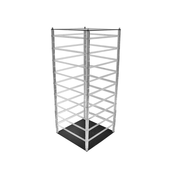 Tall Revolving Acrylic Earring Display Stand Holds 144 Earring Cards