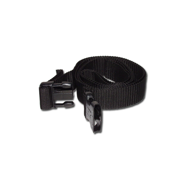 Replacement carrying strap for telescoping type sample cases