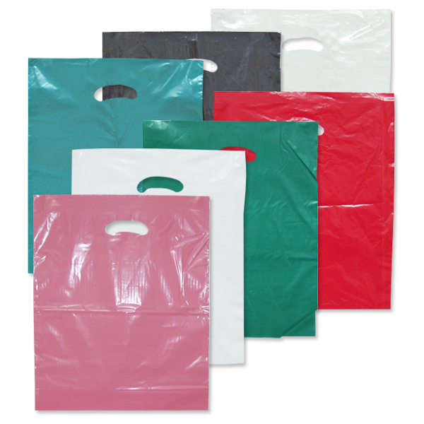 Low density plastic bag 15x18x4 inches white for small retail purchases