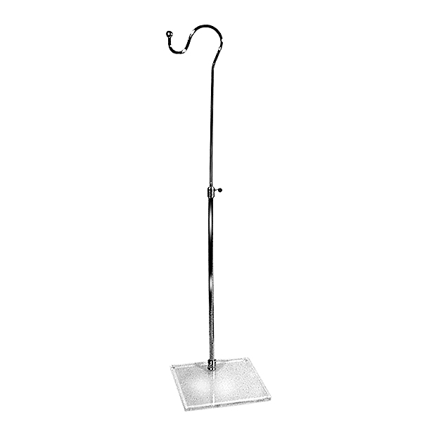 Extendible hook stand for retail garment displays