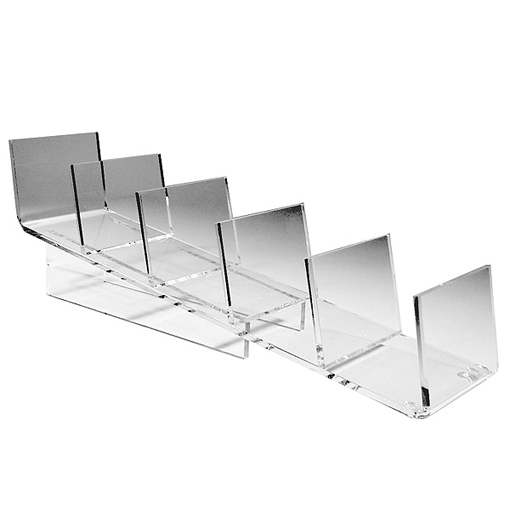 Acrylic Five Way Clutch Bag Display — acrylic clutch bag display 5 way