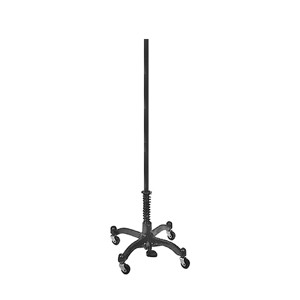 Dressmaker base side view showing height and profile of display stand