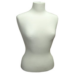 Cream French style blouse form for displaying womens blouses and tops in retail stores