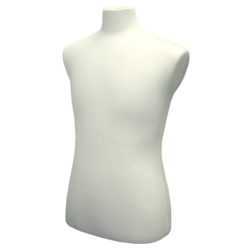 Cream mens French style coat form for displaying suits coats and jackets in retail stores