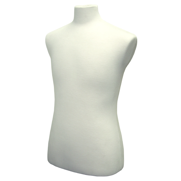 Cream mens French style coat form for displaying suits coats and jackets in retail stores