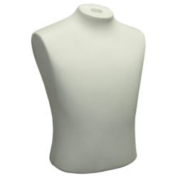 White classic flat shirt form for displaying dress shirts and tops in retail stores