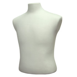 Cream French style shirt form for displaying dress shirts and blouses in retail stores