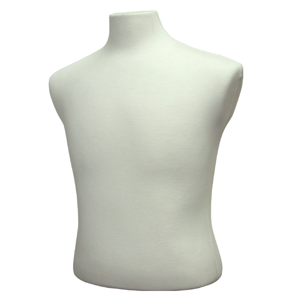 Cream French style shirt form for displaying dress shirts and blouses in retail stores
