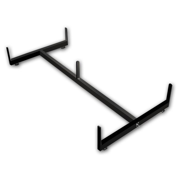 Gondola grid base for freestanding gridwall panel displays in retail stores