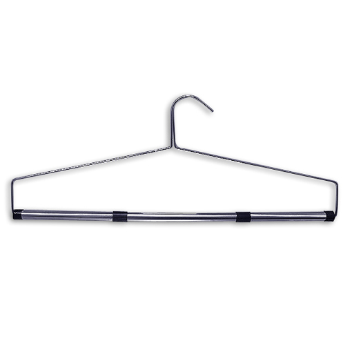 22 inch bedspread hanger for displaying bedspreads comforters and large textiles on retail racks