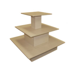 3 Tier Square Waterfall Table – retail display