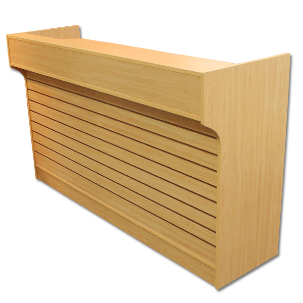6' Ledgetop Counter with Slatwall Front - Image 4