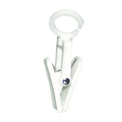 Revolving White Utility Clip – retail display