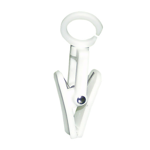 Revolving White Utility Clip – retail display