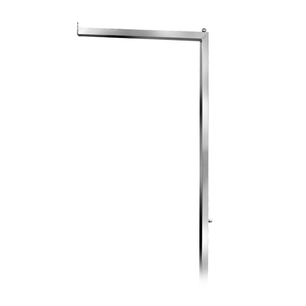 Square tubing 16 inch straight arm replacement for garment racks