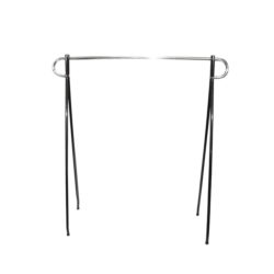 54 inch tall black beauty garment rack for retail