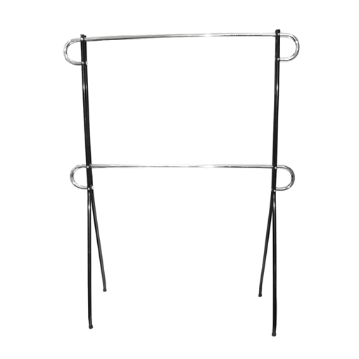 76 inch double black beauty garment rack for retail