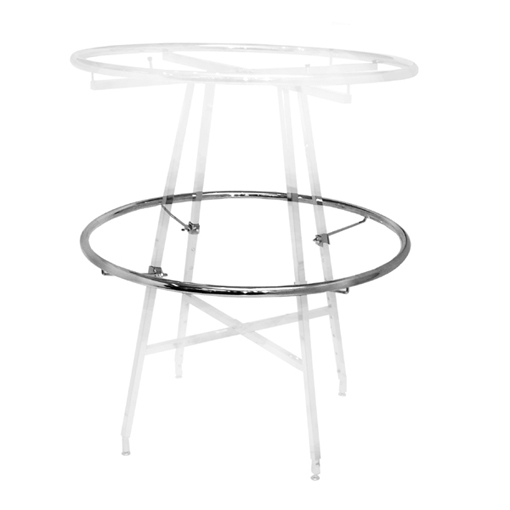 Extra ring for round garment racks to add hanging capacity