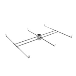 6 hook square spinner display for retail POP