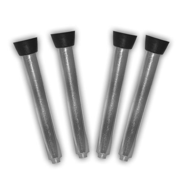 Shelf rests for round garment racks