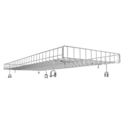 Double rack topper shelf for rectangular tubing garment racks