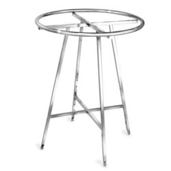 Adjustable round garment rack with chrome finish