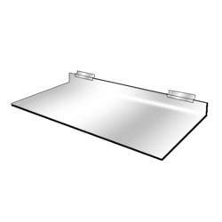 Slatwall Acrylic Slatwall Shelf — acrylic slatwall shelf 12 x 24