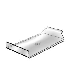 Acrylic Slatwall  Hat Shelf — acrylic slatwall hat shelf display