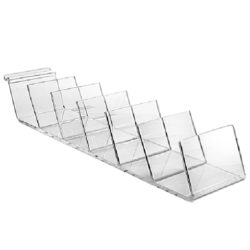 Slatwall Acrylic Clutch Display — acrylic slatwall clutch bag display
