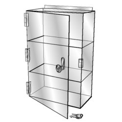 Slatwall Display Case — slatwall acrylic display case locking