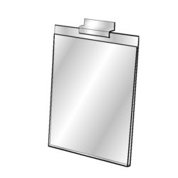 Slatwall Acrylic Frame — acrylic slatwall sign frame