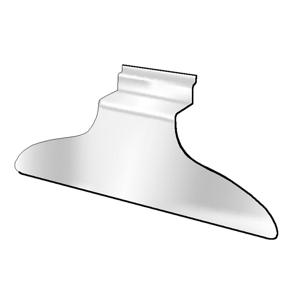 Slatwall Acrylic Hanger — acrylic slatwall garment hanger display