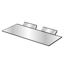 Slatwall 4" x 10" Styrene Shoe Shelf — slatwall styrene shoe shelf 4x10