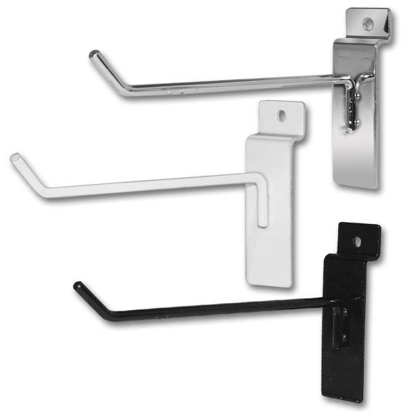 6 inch economy slatwall hook for retail display
