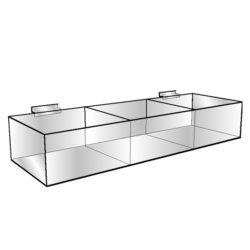 Divided Acrylic Hosiery Bin