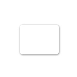 Three-quarter by one inch rectangular adhesive price tags for retail merchandise