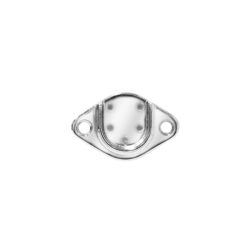 Half Round Wall Flanges - tubing flange mount