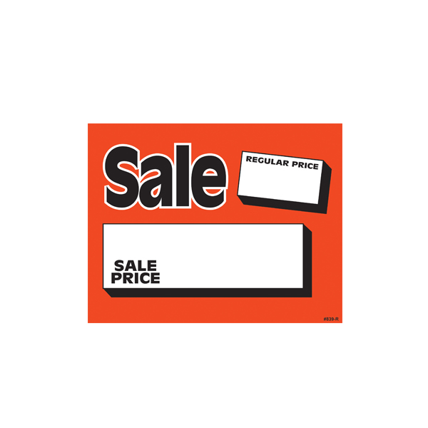 – promotional sign card