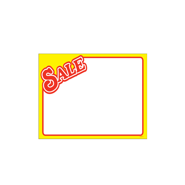 – sale sign cards