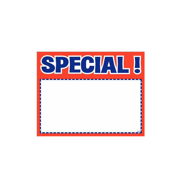 "SPECIAL" Promotional Sign – promotional sign