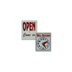 – clock sign
