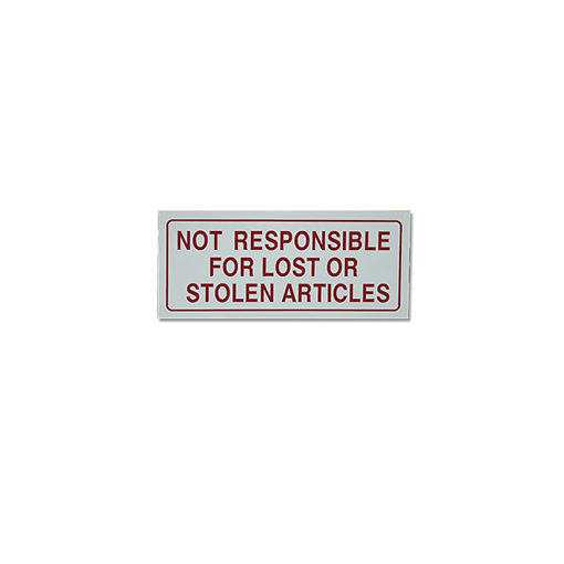 – liability sign