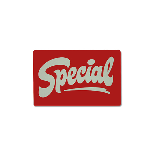 "Special" Sign – retail display