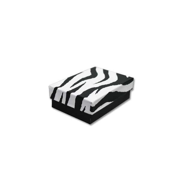 Animal Print Jewelry Box - 3 1/4" x 2 1/4" x 1" retail packaging display