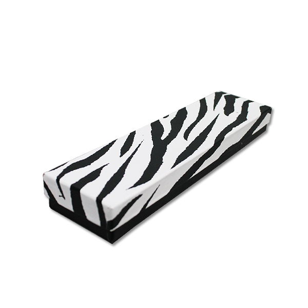 Animal Print Jewelry Box - 8" x 2" x 1" retail packaging display