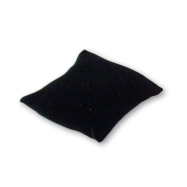 Black velvet jewelry display pillow 3x3 and 4x4 square