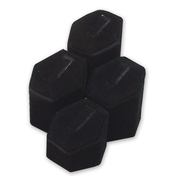 4 ring pedestal display stand for jewelry store counters
