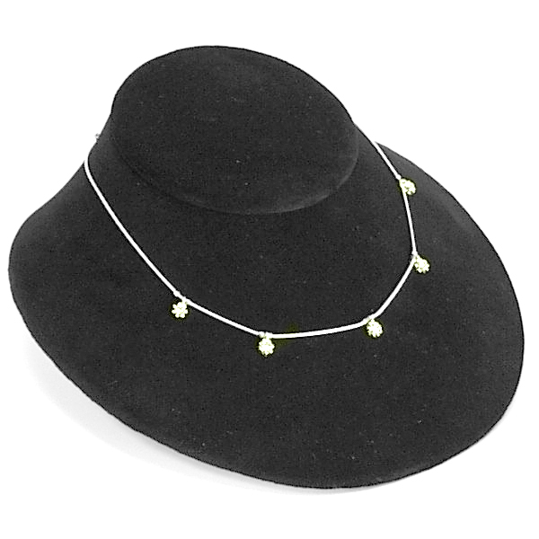 Black velvet large wide jewelry bust display 8.75 wide by 7.5 long